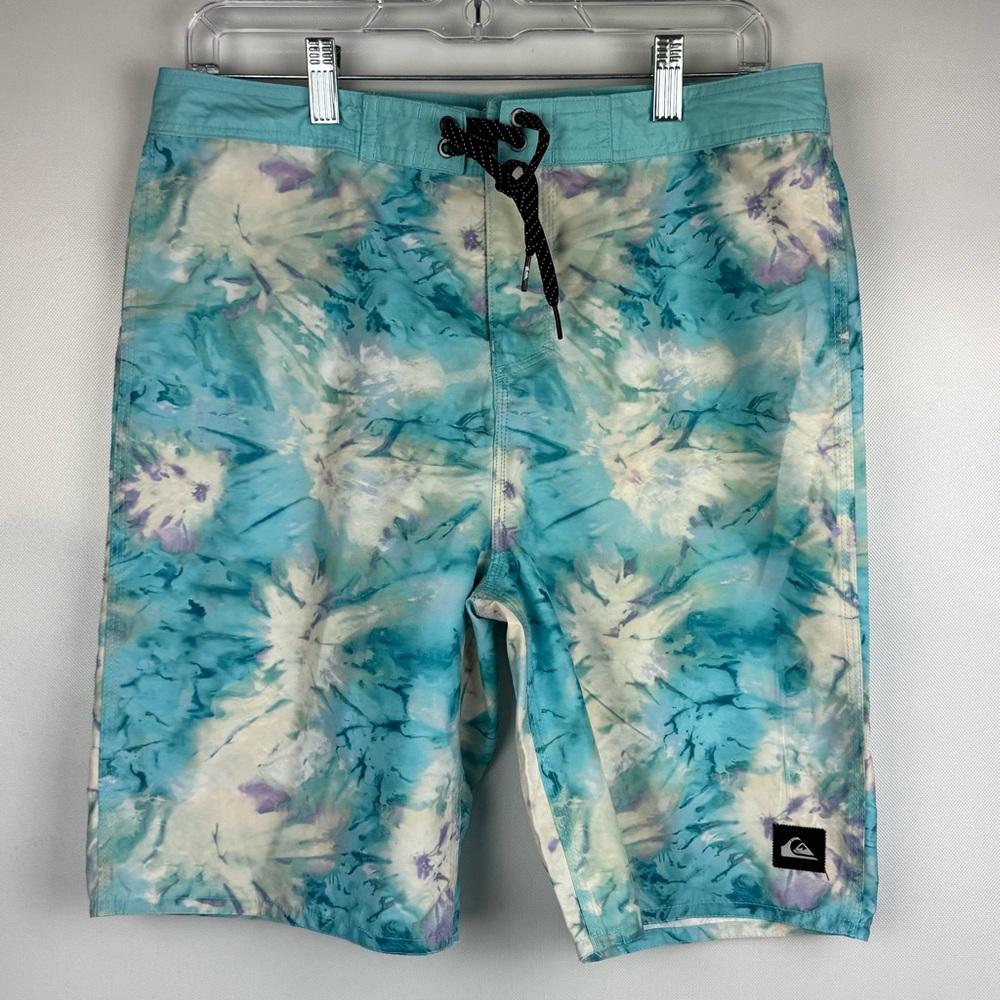 Quiksilver boys Aqua Tie-Dye Swim Shorts size 20 NWT